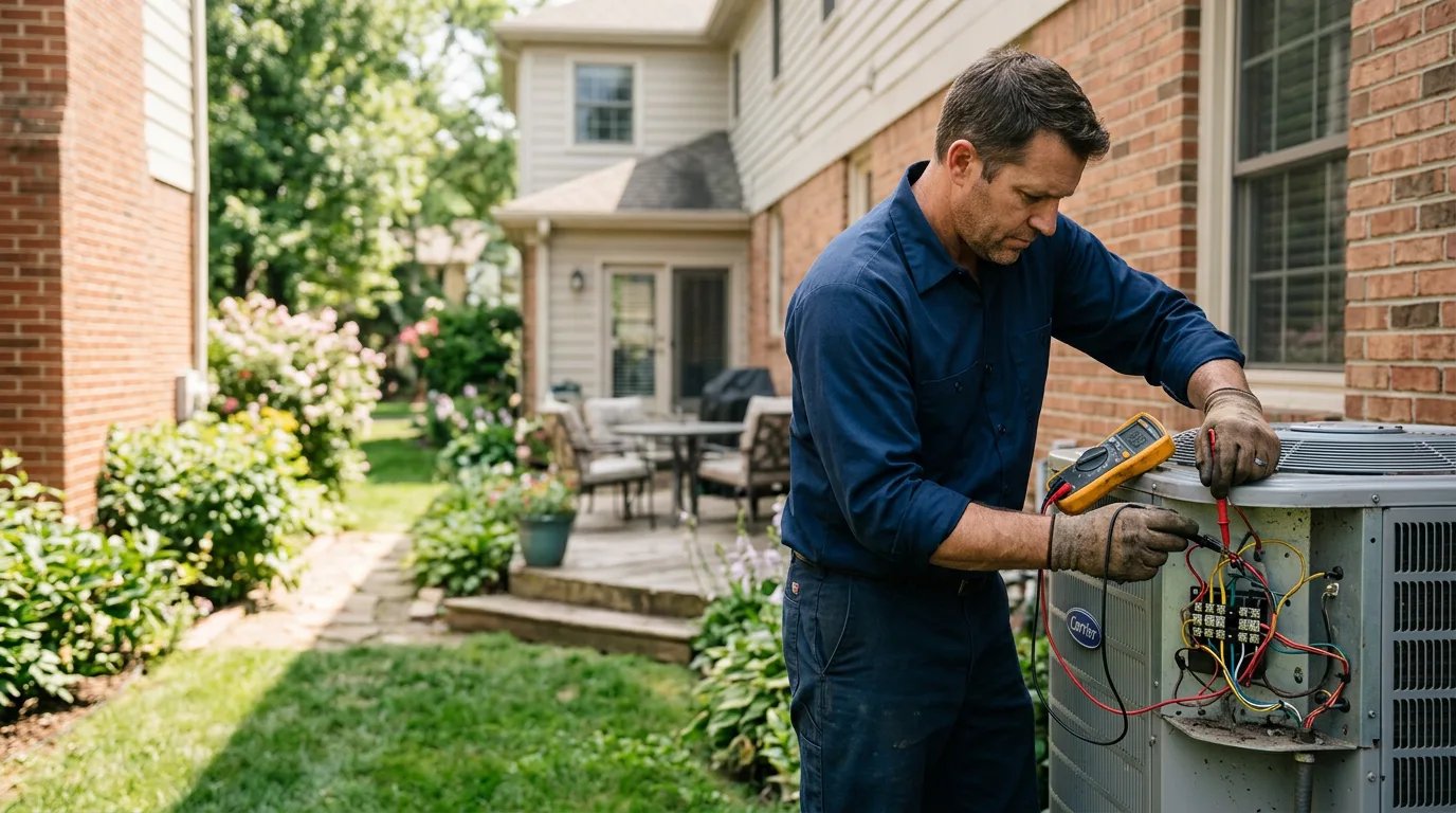 HVAC technician working near Almo, KY